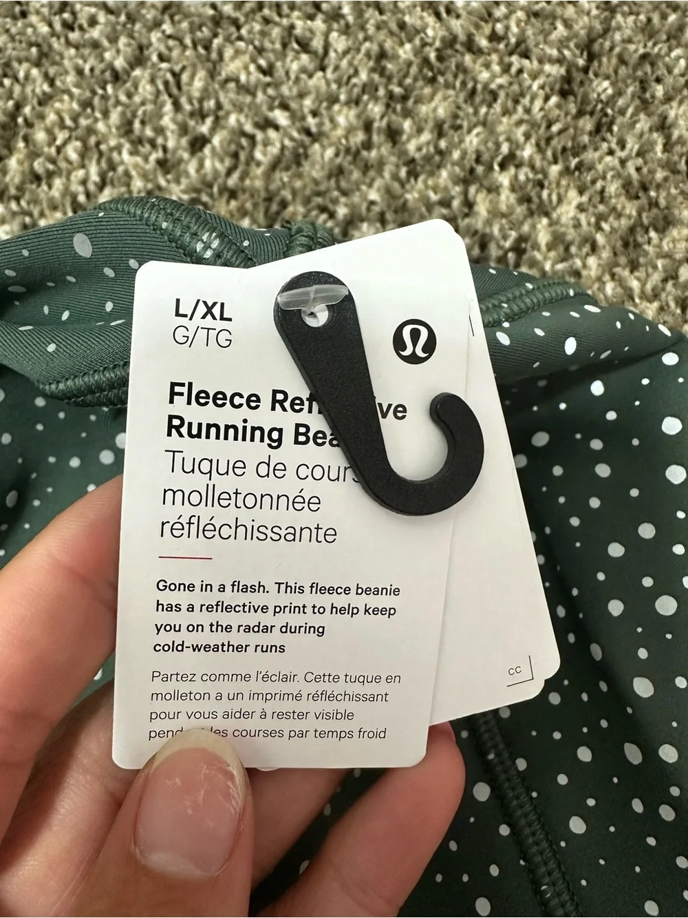 Lululemon reflective running beanie